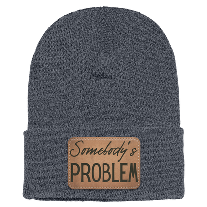 Adult Knit Beanie: 'Somebody’s Problem' and 'Somebody'| His and Hers Couple Beanie