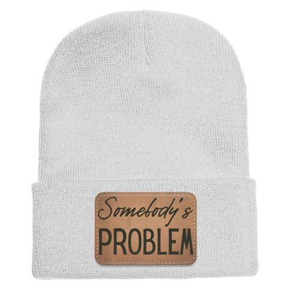Adult Knit Beanie: 'Somebody’s Problem' and 'Somebody'| His and Hers Couple Beanie