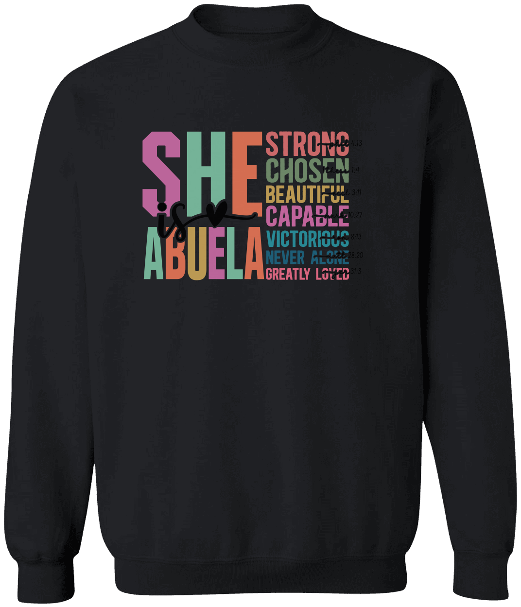 Empowering Sweatshirts for Mom, Mama, Mimi & Abuela – Strong, Beautiful, Capable