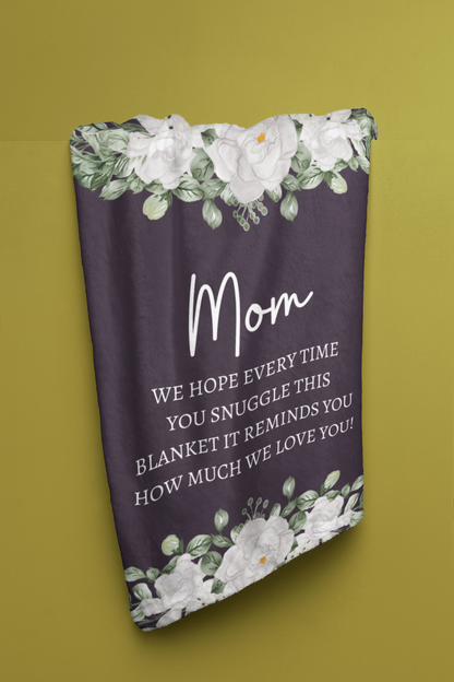 Mom Flower Blanket | Mother Gift