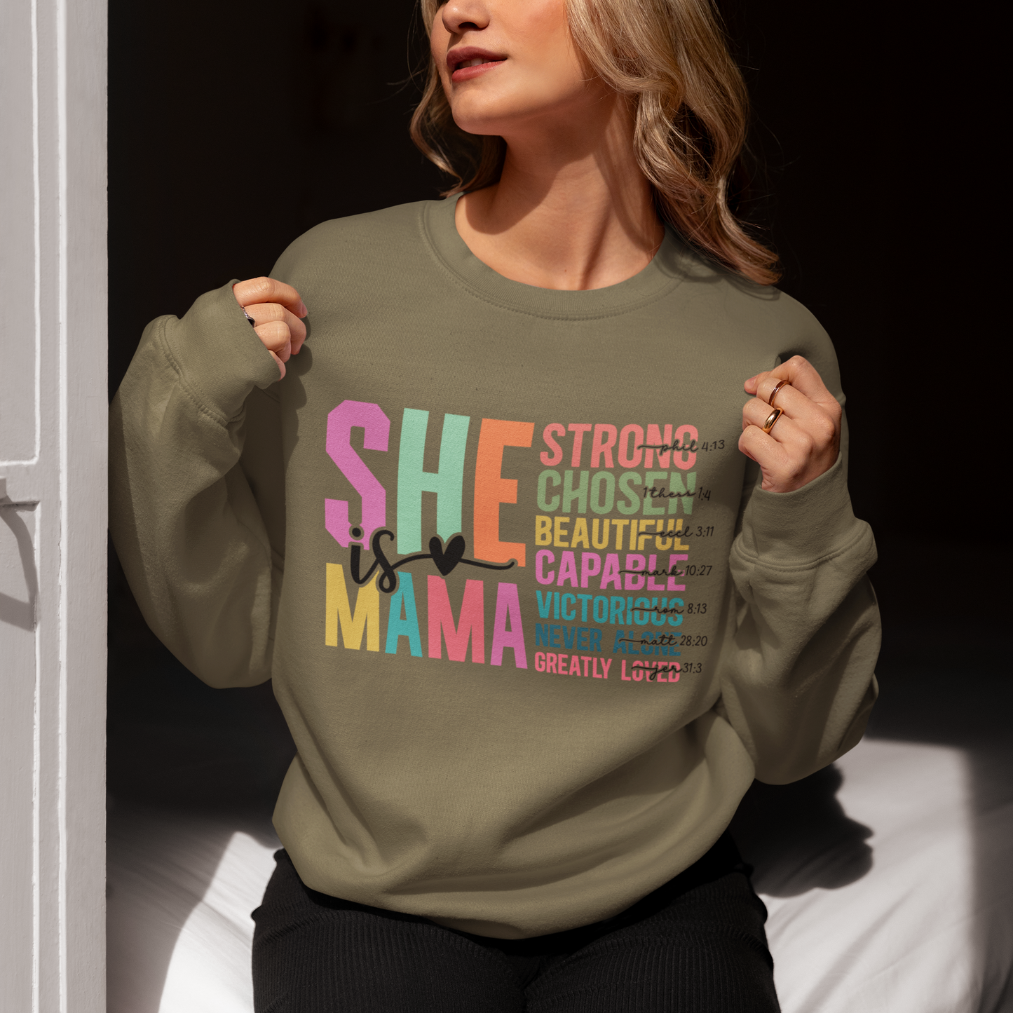Empowering Sweatshirts for Mom, Mama, Mimi & Abuela – Strong, Beautiful, Capable